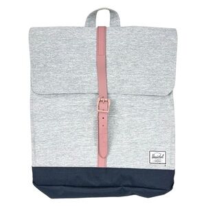 Herschel Supply Co | City Mid‎ Heather Gray & Black w/ Rose Closure Backpack Bag